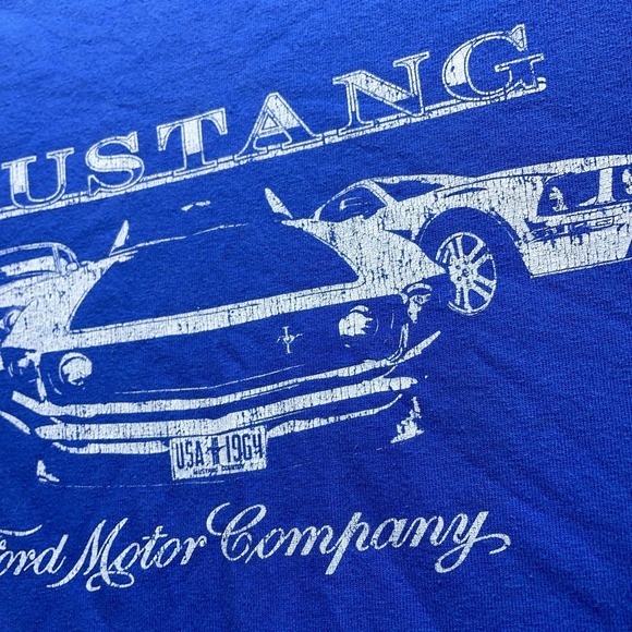 Vintage Ford Motorcraft Mustang GT500 Racing Grunge T-Shirt Mens Sz L Y2K 90's - Picture 3 of 13